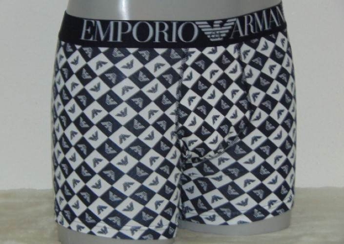 Armani Hommes Irriconoscibile noir/blanc boxer Armani Hommes Irriconoscibile noir/blanc boxer