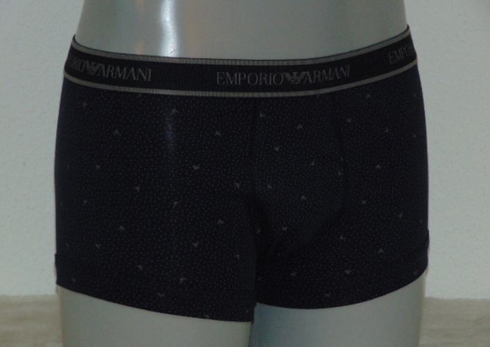 Armani Hommes Trunk bleu marine/print boxer Armani Hommes Trunk bleu marine/print boxer
