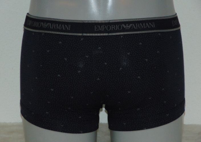 Armani Hommes Trunk bleu marine/print boxer Armani Hommes Trunk bleu marine/print boxer