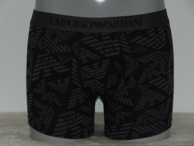 Armani Hommes Superiore gris/print boxer Armani Hommes Superiore gris/print boxer