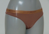 Emporio Armani Microfiber marron culotte string