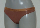 Emporio Armani Microfiber marron culotte string