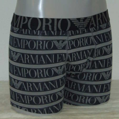 Armani Hommes Superiore gris/print boxer Armani Hommes Superiore gris/print boxer