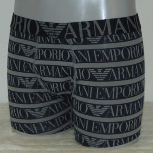 Armani Hommes Superiore gris/print boxer Armani Hommes Superiore gris/print boxer