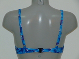 Missya Iris bleu/print haut de bikini préformé