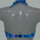 Missya Rose bleu/print haut de bikini préformé