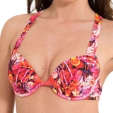 Lingadore Beach Paradise rose/print haut de bikini préformé