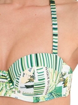 Lingadore Beach Postes vert haut de bikini préformé