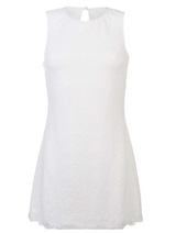 Sapph Powerfull muse blanc cassé robe