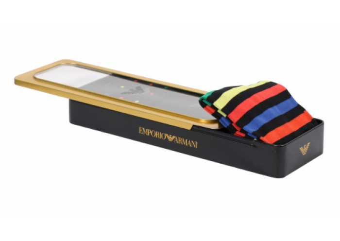 Armani Hommes CALZA FANTASIA bleu marine chaussettes Armani Hommes CALZA FANTASIA bleu marine chaussettes