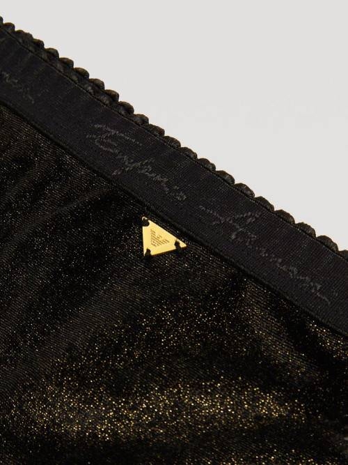 Armani Ladies Contoure noir slip Armani Ladies Contoure noir slip