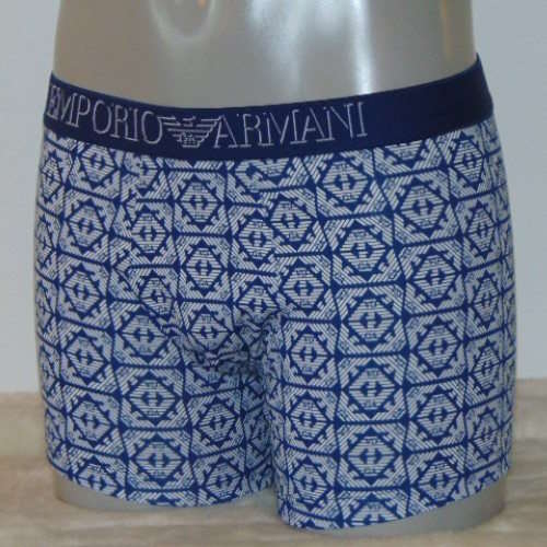 Armani Hommes Logo bleu/blanc boxer Armani Hommes Logo bleu/blanc boxer