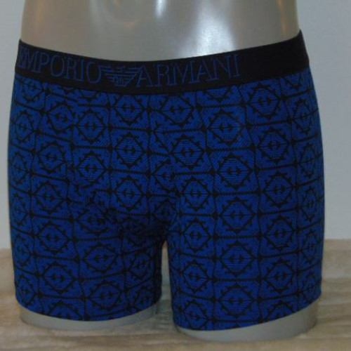 Armani Hommes Logo noir/bleu boxer Armani Hommes Logo noir/bleu boxer
