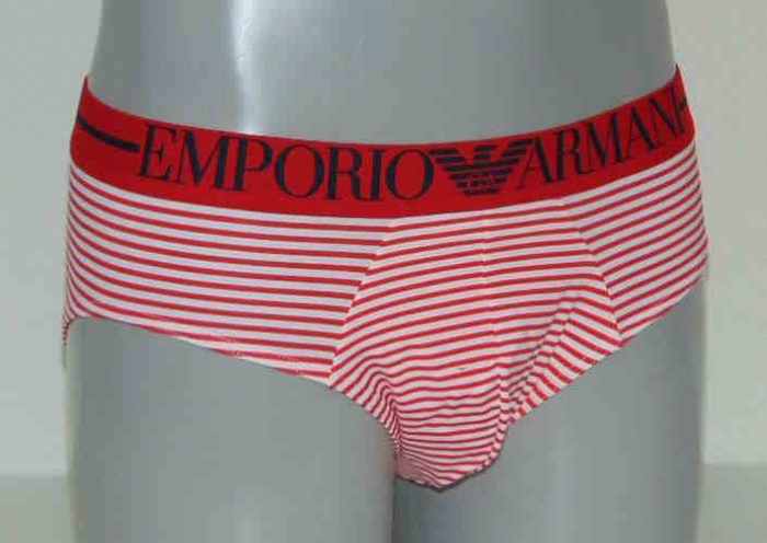 Armani Hommes Eagle blanc/rouge slip pour hommes Armani Hommes Eagle blanc/rouge slip pour hommes