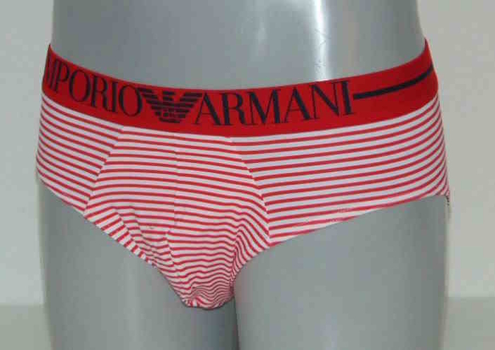 Armani Hommes Eagle blanc/rouge slip pour hommes Armani Hommes Eagle blanc/rouge slip pour hommes