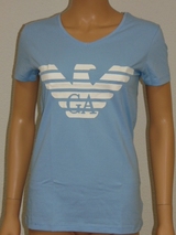 Emporio Armani Logo baby bleu shirt