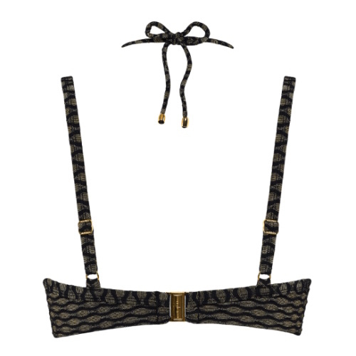 Maillots de bain Marlies Dekkers Holi Vintage noir/or haut de bikini préformé Maillots de bain Marlies Dekkers Holi Vintage noir/or haut de bikini préformé