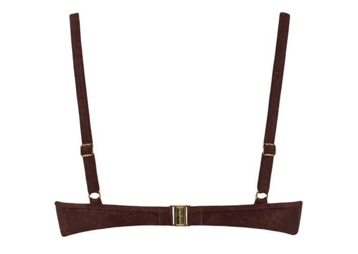 Maillots de bain Marlies Dekkers Puritsu marron haut de bikini préformé Maillots de bain Marlies Dekkers Puritsu marron haut de bikini préformé