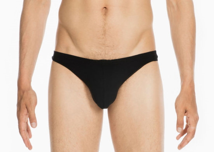 HOM Freddy noir string pour hommes HOM Freddy noir string pour hommes