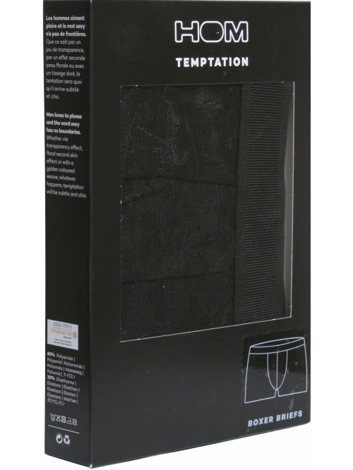HOM Canopee noir boxer HOM Canopee noir boxer