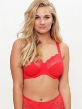 LingaDore Daily Full Coverage rouge soutien-gorge corbeille