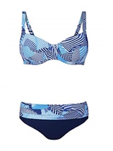 Anita maillots de bain Sibel bleu marine/print set