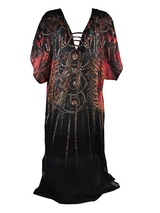Mila Firewater noir/print vêtement de plage