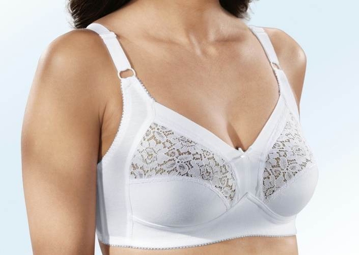 Elbrina Susa comfort blanc soutien-gorge sans armatures en dentelle Elbrina Susa comfort blanc soutien-gorge sans armatures en dentelle