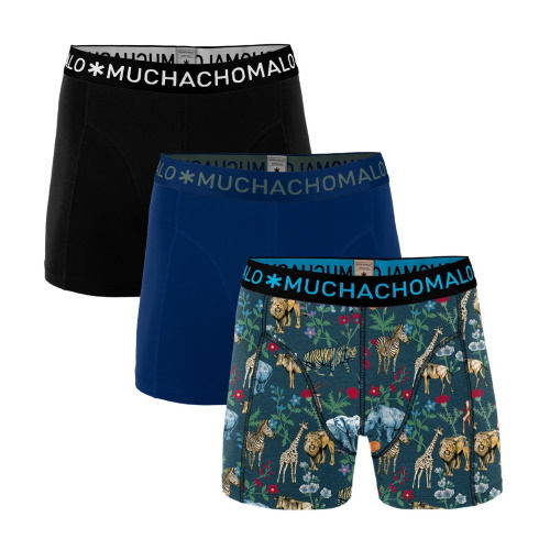 Muchachomalo Jungle bleu marine/print boxer