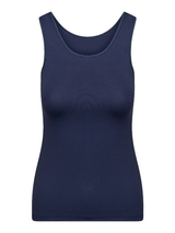 RJ Bodywear Pure Color bleu marine chemise pour femmes