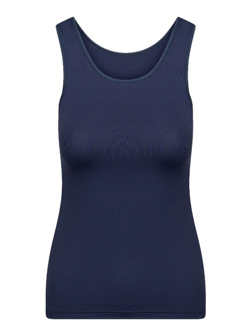 RJ Bodywear Pure Color bleu marine chemise pour femmes