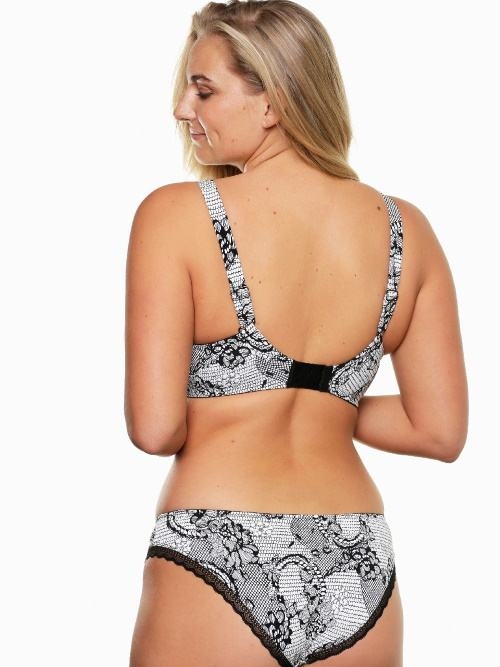 LingaDore Papagayo blanc/noir soutien-gorge sans forme LingaDore Papagayo blanc/noir soutien-gorge sans forme