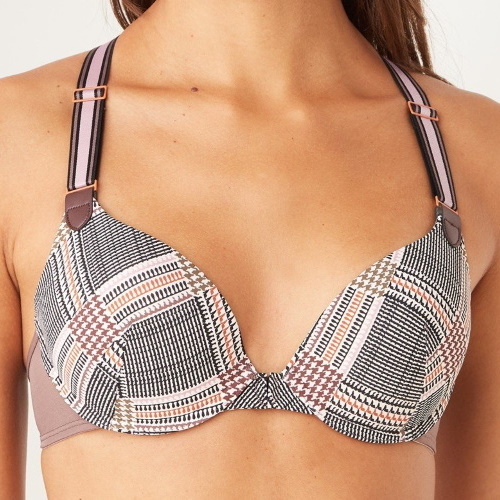 Marlies Dekkers Gloria marron/print soutien-gorge push up Marlies Dekkers Gloria marron/print soutien-gorge push up