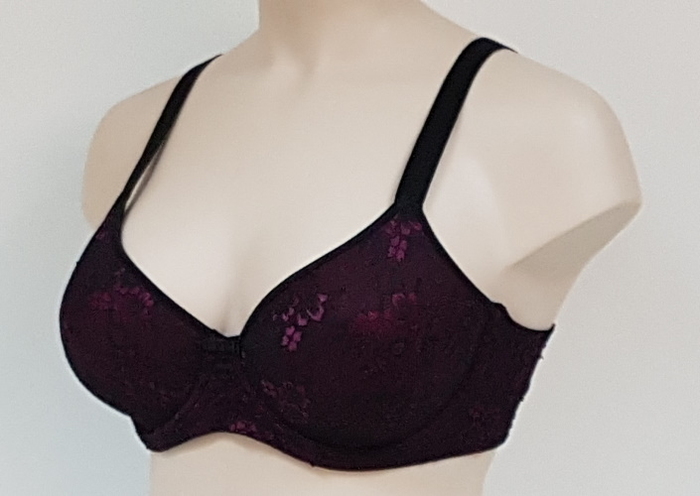 Elbrina Valerie Glamour noir/rose soutien-gorge rembourré Elbrina Valerie Glamour noir/rose soutien-gorge rembourré