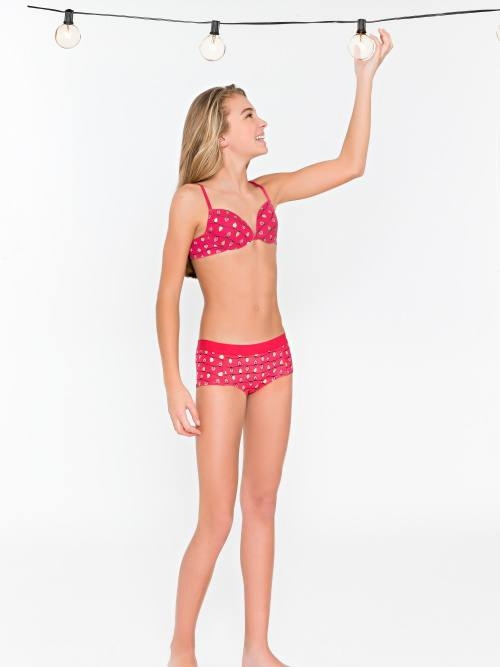 Seins et culottes bouffantes Benthe rose/print soutien-gorge pour fille Seins et culottes bouffantes Benthe rose/print soutien-gorge pour fille