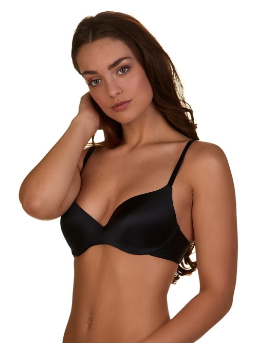 Mon Basic par After Eden Silky noir soutien-gorge rembourré Mon Basic par After Eden Silky noir soutien-gorge rembourré