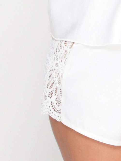 LingaDore Night Snow White blanc pantalon de pyjama LingaDore Night Snow White blanc pantalon de pyjama