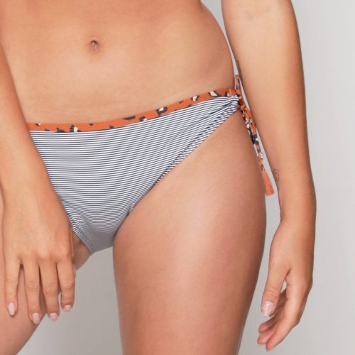 Plage de LingaDore Striped Cheetah marron/print slip de bikini Plage de LingaDore Striped Cheetah marron/print slip de bikini