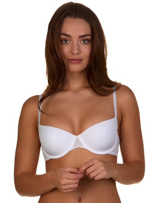 Mon Basic par After Eden Glossy poudre/blanc soutien-gorge rembourré Mon Basic par After Eden Glossy poudre/blanc soutien-gorge rembourré