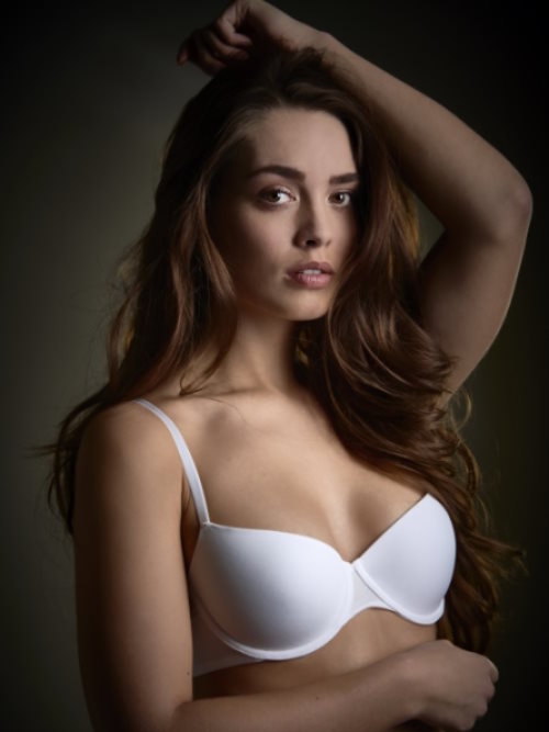 Mon Basic par After Eden Glossy poudre/blanc soutien-gorge rembourré Mon Basic par After Eden Glossy poudre/blanc soutien-gorge rembourré