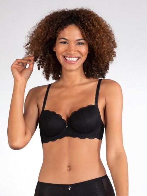 Naturana Light Lace noir soutien-gorge rembourré Naturana Light Lace noir soutien-gorge rembourré