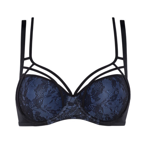 Marlies Dekkers Art Of Love bleu/noir soutien-gorge rembourré Marlies Dekkers Art Of Love bleu/noir soutien-gorge rembourré