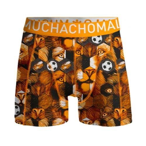 Muchachomalo Football Boys orange/print boxer pour hommes