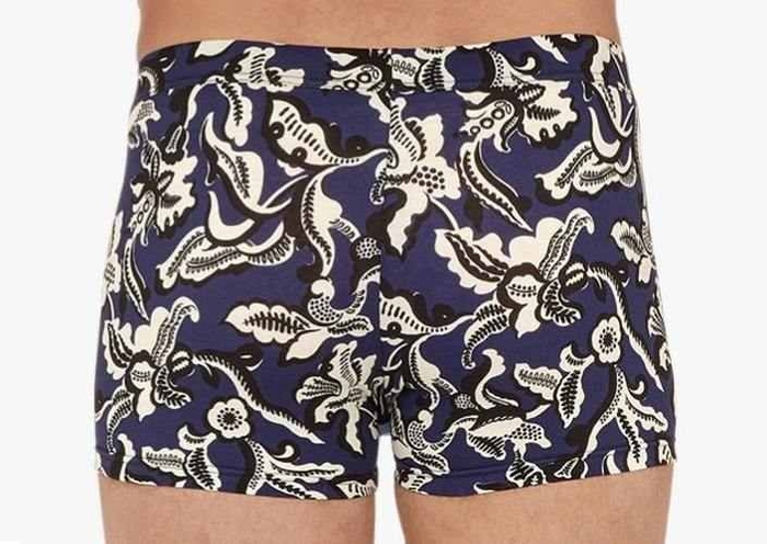 HOM Catalan bleu marine/print boxer HOM Catalan bleu marine/print boxer