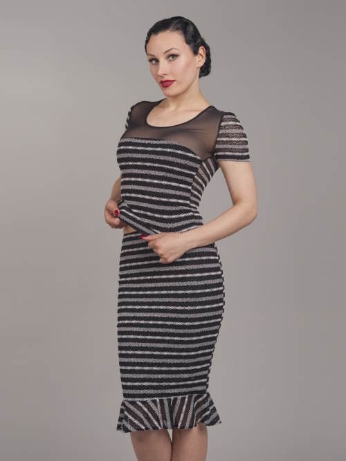 Peter Domenie 934 Fire noir/blanc jupe Peter Domenie 934 Fire noir/blanc jupe