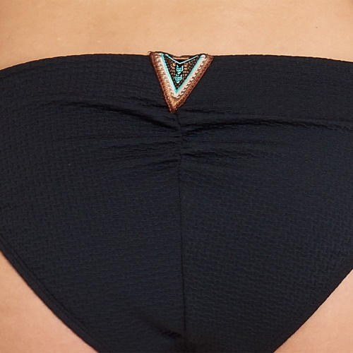 Plage de LingaDore Abria noir slip de bikini Plage de LingaDore Abria noir slip de bikini