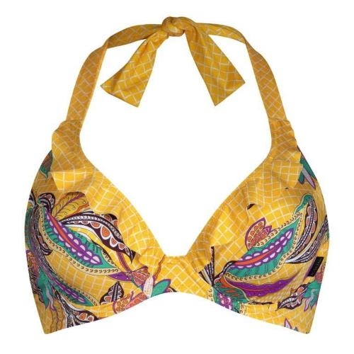 Maillots de bain Rosa Faia Lizzy jaune/print soutien-gorge bikini corbeille Maillots de bain Rosa Faia Lizzy jaune/print soutien-gorge bikini corbeille