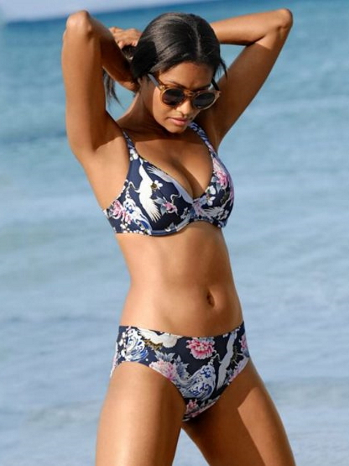 Maillots de bain Rosa Faia Celine bleu marine/print soutien-gorge bikini corbeille Maillots de bain Rosa Faia Celine bleu marine/print soutien-gorge bikini corbeille