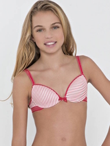 Boobs & Bloomers Anny rouge/blanc soutien-gorge pour fille