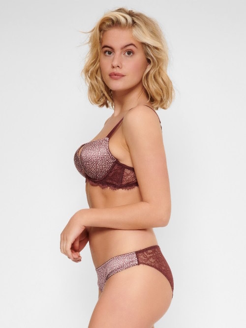 LingaDore Giraffe marron/print slip LingaDore Giraffe marron/print slip